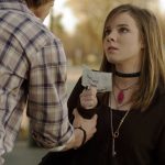 Kyle Tucker (Shawn Roe), threatens the new girl, Anne Wells (Cherami Leigh).